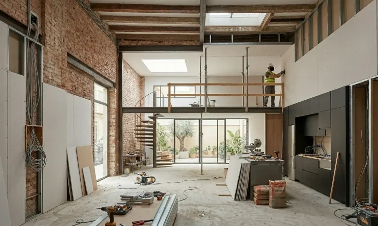 Cambio de uso de local a vivienda tipo loft en Madrid. Proyecto técnico, licencias y obra integral por Valandecor.