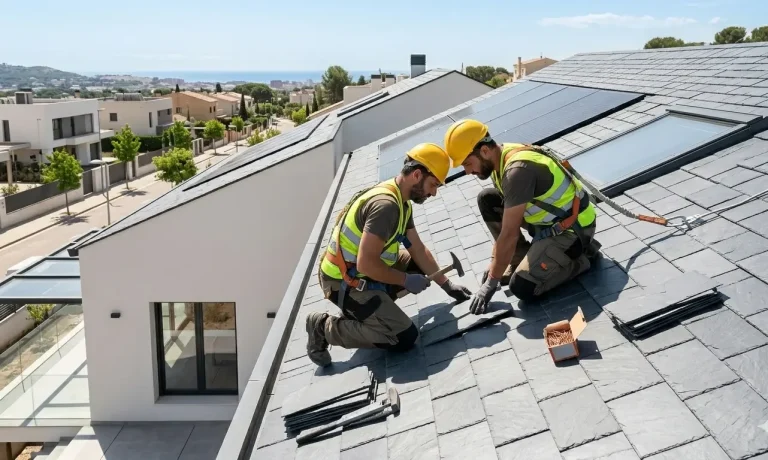 Rehabilitación de edificios en Madrid. Reparación de fachadas, tejados, impermeabilización y trabajos verticales.
